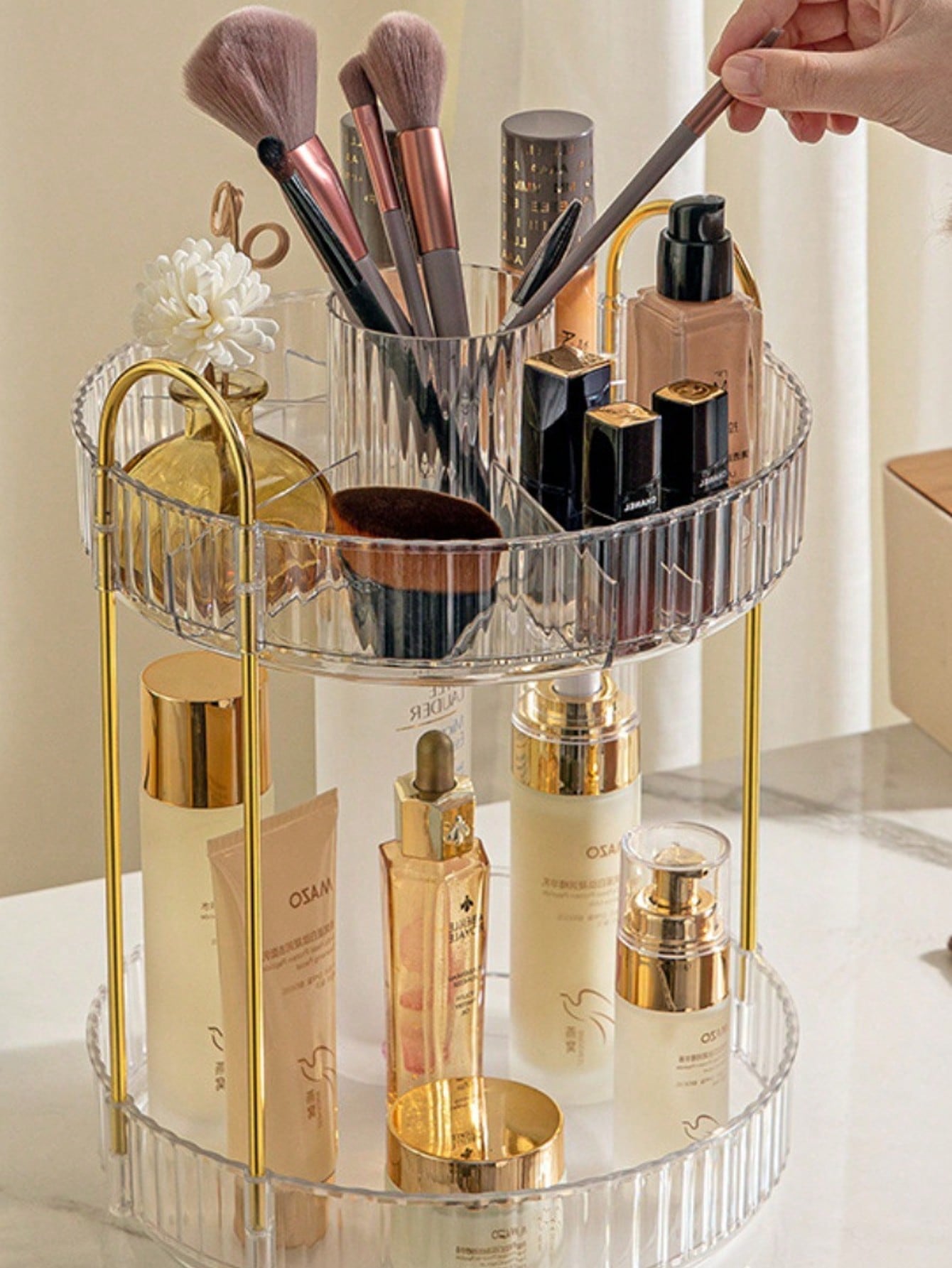 Luxury Skincare Box - Makeup Brush Storage Box Pen Holder
