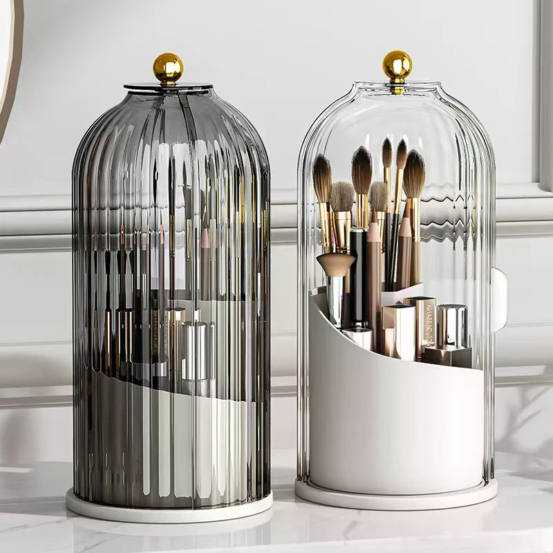 Luxury Skincare Box - 360° Rotating Makeup Brush Holder With