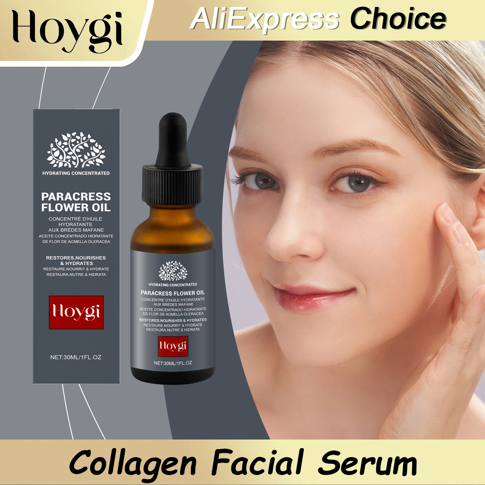 Luxury Skincare Anti Aging - HOYGI Collagen Face Essence Whitening Lifting