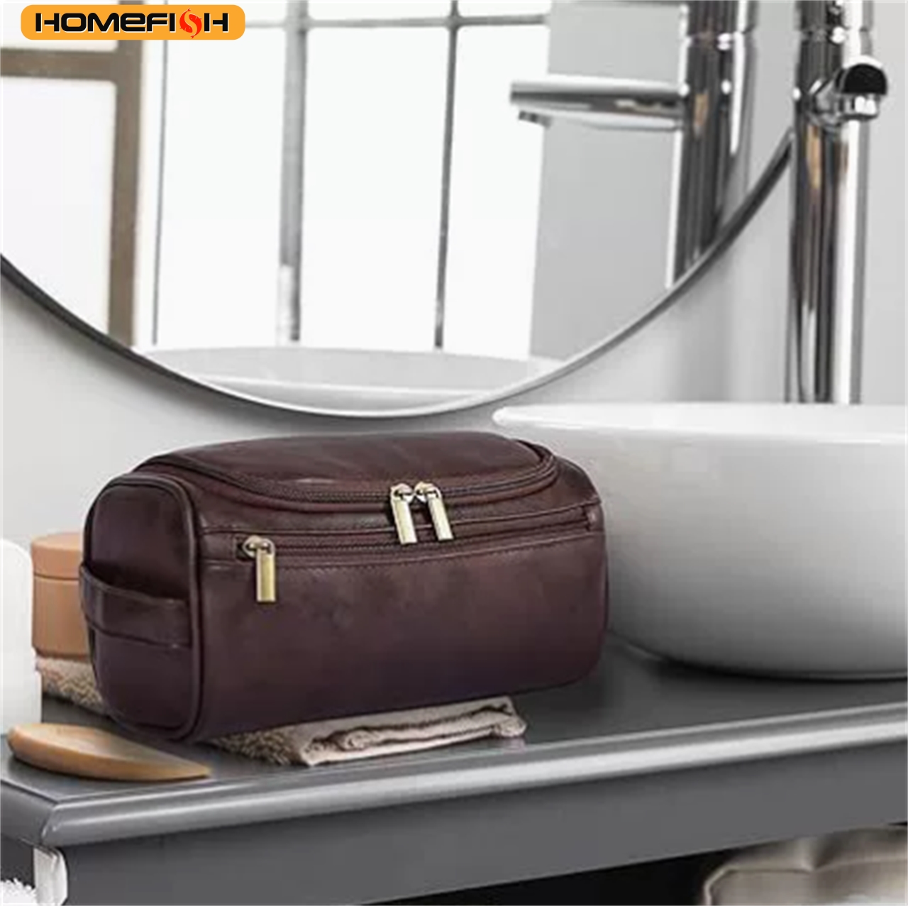 HOMEFISH Men PU Vintage Luxury - Luxury Skincare Box บทวิจารณ์และราคา