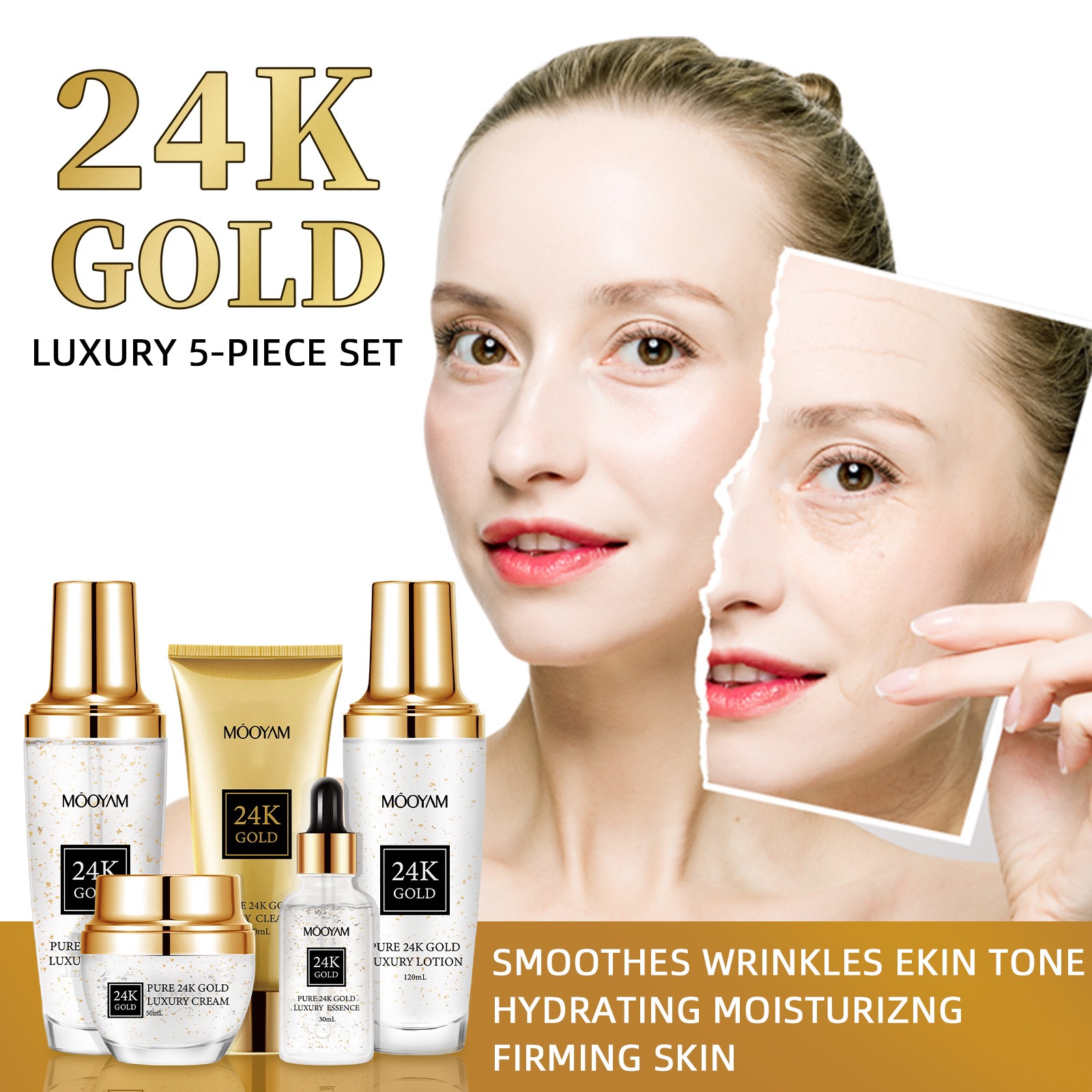 24K Gold LUXURY Moisturizin An - Luxury Skincare Anti Aging บทวิจารณ์และราคา